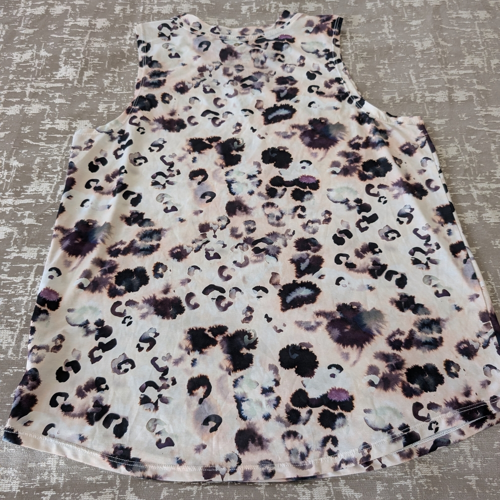 Spiritual Gangster Leopard Print Tank Top NWOT